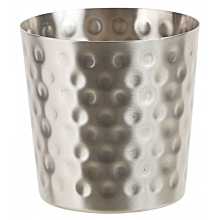 Winco SFC-35H Hammered Stainless Steel French Fry Cup