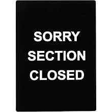 Sorry Section Closed
