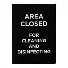 Area Closed for Cleaning and Disinfecting