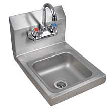 12" Stainless Steel Wall Hung Hand Sink with Faucet