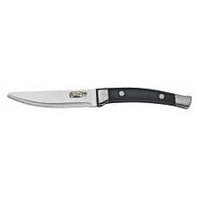 Winco SK-22 5" Heavy Duty Acero Gourmet Steak Knife with Round Tip