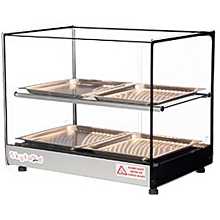 Skyfood FWDS2-22-4P 22'' Food Warmer Display Case - Double Shelf with 4 Pans