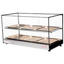 Skyfood FWDS2-33-6P 22'' Food Warmer Display Case - Double Shelf with 6 Pans