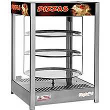 Skyfood PD3TS18 Pizza Display Case - Triple Tray 18'' - Steam Line