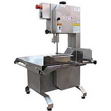 Skyfood MSKLE Table Top Meat And Bone Saw 74" Blade S/S 1/2 HP - All In Stainless Steel