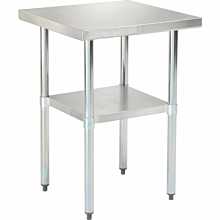 Sapphire SMT-2424S 24"D x 24"L Stainless Steel Worktable with Undershelf
