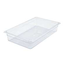 Winco SP7104 Full Size Clear Polycarbonate Food Pan - 3 1/2" Depth
