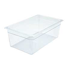 Winco SP7108 Full Size Clear Polycarbonate Food Pan - 7 3/4" Depth
