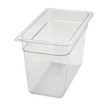 Winco SP7308 1/3 Size Clear Polycarbonate Food Pan - 7 3/4" Depth