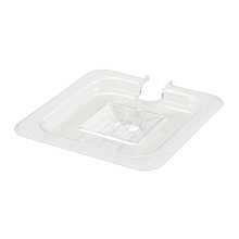 Winco SP7600C 1/6 Size Clear Polycarbonate Slotted Food Pan Cover
