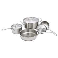 Winco SPC-7H Deluxe 7 Piece Stainless Steel Cookware Set