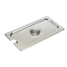 Winco SPCT 1/3 Size Stainless Steel Slotted Food Pan Cover