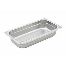 Winco SPJH-302 Third size stainless steel steam table pan, 2 1/2" depth
