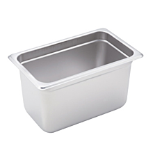 Winco SPJH-406 Quarter size stainless steel steam table pan, 6" depth