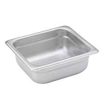 Winco SPJH-602 Sixth size stainless steel steam table pan, 2 1/2" depth