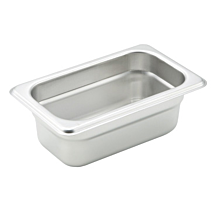 Winco SPJH-902 Ninth size stainless steel steam table pan, 2 1/2" depth