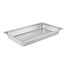 Winco SPJL-102 Full size stainless steel steam table pan, 2 1/2" depth