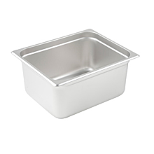 Winco SPJL-206 Half size stainless steel steam table pan, 6" depth