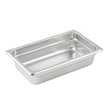 Winco SPJL-402 Quarter size stainless steel steam table pan, 2 1/2" depth