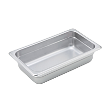 Winco SPJM-402 Quarter size stainless steel steam table pan, 2 1/2" depth