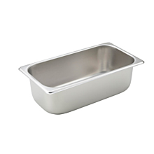 Winco SPT4 1/3 Size Steam Table Food Pan, 4" Deep