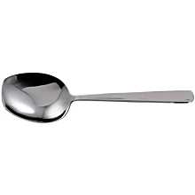 Winco SRS-8 Windsor 8-1/4" Extra Heavy Stainless Steel Solid Serving Spoon