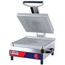 Ampto SSGE 17" Giant Ribbed Electric Panini Grill