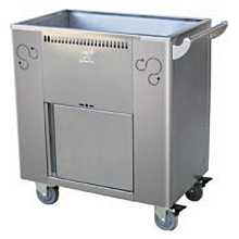 Global ST-04 27" Commercial Stainless Steel Steamer Trolley