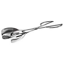 Winco ST-10S 10" Stainless Steel Scissor Salad Tongs