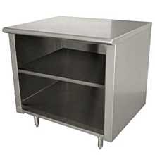 L&J ST-324-48 Storage Cabinet 24"D x 48"L Stainless Steel with Available Doors (NEW OVERSTOCK WITH LIGHT SCRATCH)