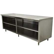 L&J Storage Cabinet 24D x 84L Stainless Steel with Available Doors
