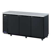Turbo Air TBB-24-72SBD-N6 Super Deluxe Series 73" Three-Section Solid Door Narrow Back Bar Cooler