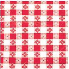Winco TBCS-52R Red Square Table Cloth