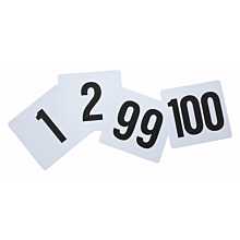Winco TBN-100 1 to 100 Plastic Table Number