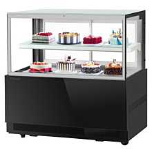 Turbo Air TBP60-46FN-B 59" Black Refrigerated Bakery Display Case with Lift-Up Front Glass - 16 Cu. Ft.