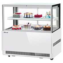 Turbo Air TBP60-46FN-W 59" White Refrigerated Bakery Display Case with Lift-Up Front Glass - 16 Cu. Ft.