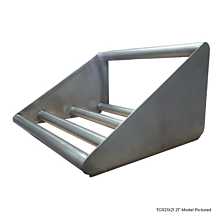 Global TGR21X63 63" Stainless Steel Tubular Wall-mount Shelving for Glass Rack