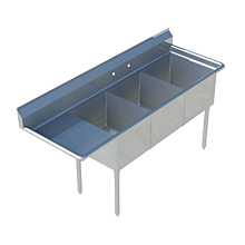  Three Compartment Sink with 14
