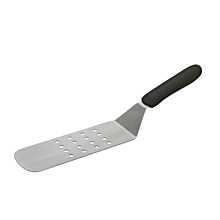Winco TKP-91 Perforated Flexible Offset Turner with Black Polypropylene Handle