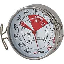 Winco TMT-GS2 2" Diameter Grill Face Thermometer
