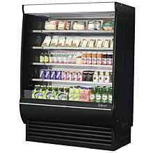 Turbo Air TOM-60DXB-SP-N 60" Extra-Deep Vertical Open Display Merchandiser w/ Stainless Steel Interior & Solid Side Panels - 29 Cu. Ft.