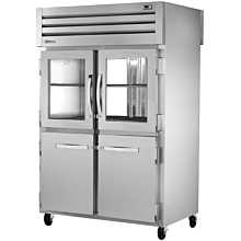 True STA2RPT-2HG/2HS-2G-HC 52.6" Two Section Pass Thru Refrigerator, (2) Glass Doors, (2) Solid Doors, Left/Right Hinge, 115v