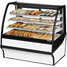 True TDM-DC-48-GE/GE-W-W 48.25" Full-Service Dry Bakery Case w/ Curved Glass - (4) Levels, 115v