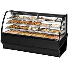 True TDM-DC-77-GE/GE-B-W 77.25" Full-Service Dry Bakery Case w/ Curved Glass - (4) Levels, 115v