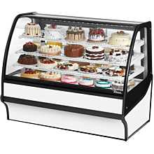 True TDM-R-59-GE/GE-W-W 59.25" Full-Service Bakery Case w/ Curved Glass - (4) Levels, 115v