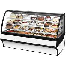 True TDM-R-77-GE/GE-W-W 77.25" Full Service Bakery Case w/ Curved Glass - (4) Levels, 115v