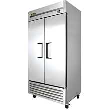 True TS-35-HC 39.5" Two Section Reach In Refrigerator, (2) Left/Right Hinge Solid Doors, 115v