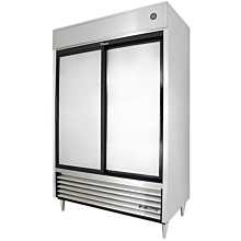 True TSD-47-HC 54.1" Two Section Reach In Refrigerator, (2) Sliding Solid Doors, 115v