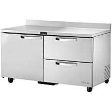 True TWT-60D-2-HC~SPEC1 60" Worktop Refrigerator w/ (2) Sections, (1) Door & (2) Drawers, 115v