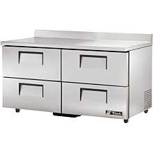 True TWT-60D-4-ADA-HC 60" Worktop Refrigerator w/ (2) Sections & (4) Drawers, 115v